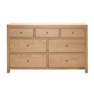 Reston Wooden Chest Of 7 Drawers In Oak Natural